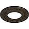Ekena Millwork Andrea Ceiling Medallion (Canopies up to 4 1/8"), 8 1/8"OD x 4 1/8"ID x 1/2"P, Stone Hearth Crackle CM08ADSHC - alternate 2